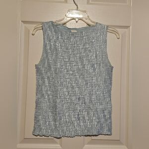 Vintage Rina Rossi Pink Ribbed Sleeveless Top Sz M